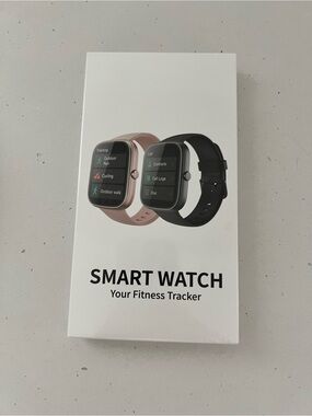 Pink Smart Watch Fitness Tracker Bluetooth Call Smartwatch New in Box